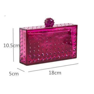 Acrylic clutch bag women Rhinestones clear designer wedding evening party box purse 2023 summer new handbag wholsale