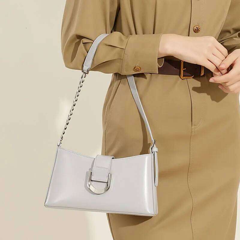 Genuine Leather Women's Designer Adjustable Shoulder Bags Classic Crossbody Chain Bag Cowhide Fashion Handbags 2979