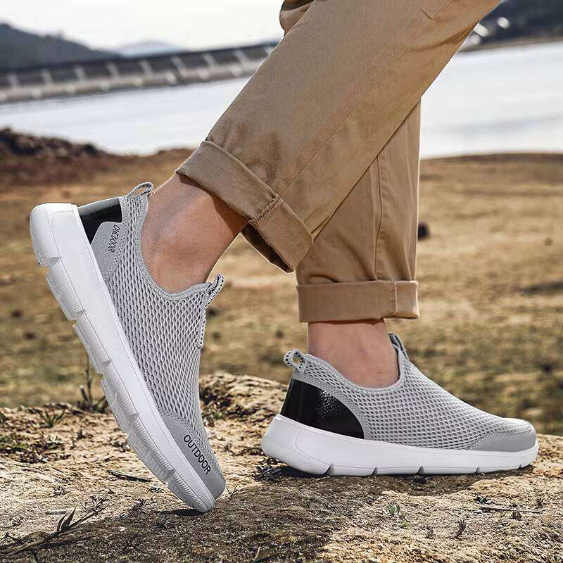 Factory wholesale cheap slip on sneakers big casual daily comfortable sport shoes for men size 48