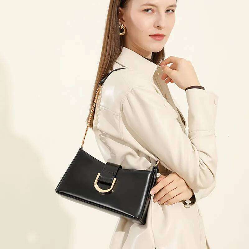 Genuine Leather Women's Designer Adjustable Shoulder Bags Classic Crossbody Chain Bag Cowhide Fashion Handbags 2979