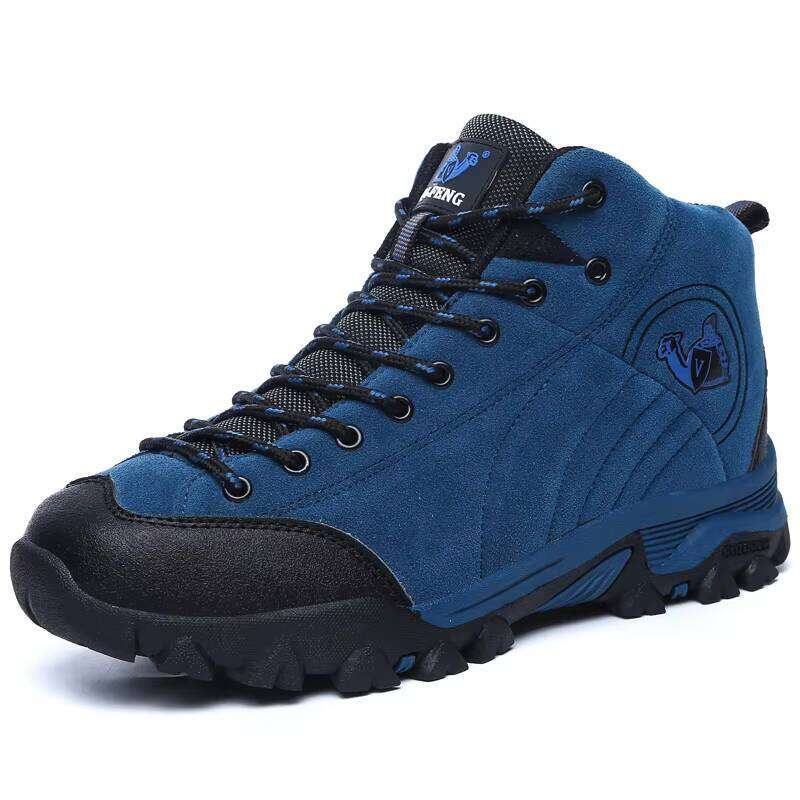 Autumn and Winter High-top Cotton Outdoor Men's Hiking Shoes
