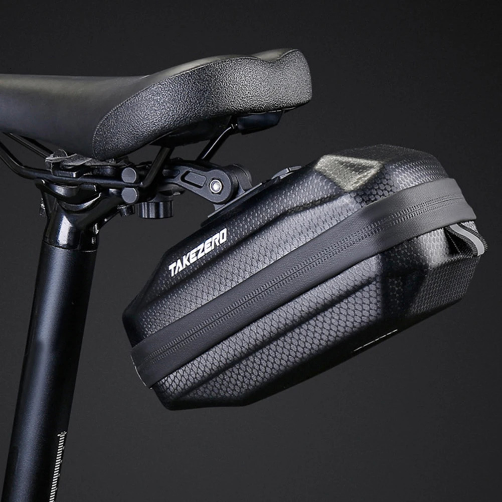 0.8L Bicycle Saddle Bag Reflective Mountain Bike Saddle Storage Bag Quick Release Under Seat Cycling Pack for Outdoor Cycling 250610