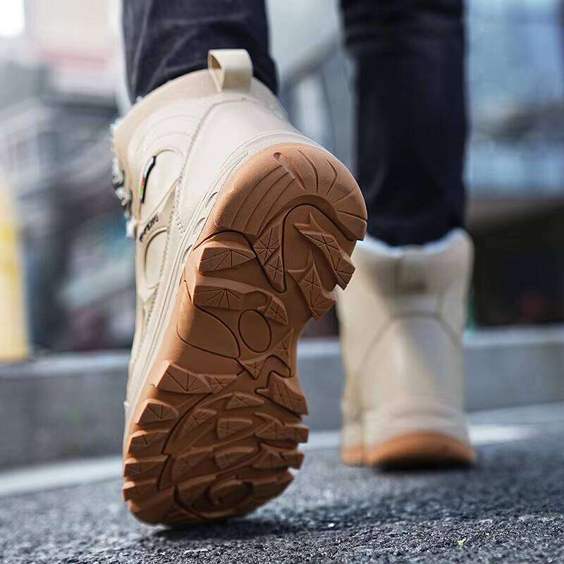 Outdoor Wholesale Waterproof Snow Non-slip Plush Boots for Men