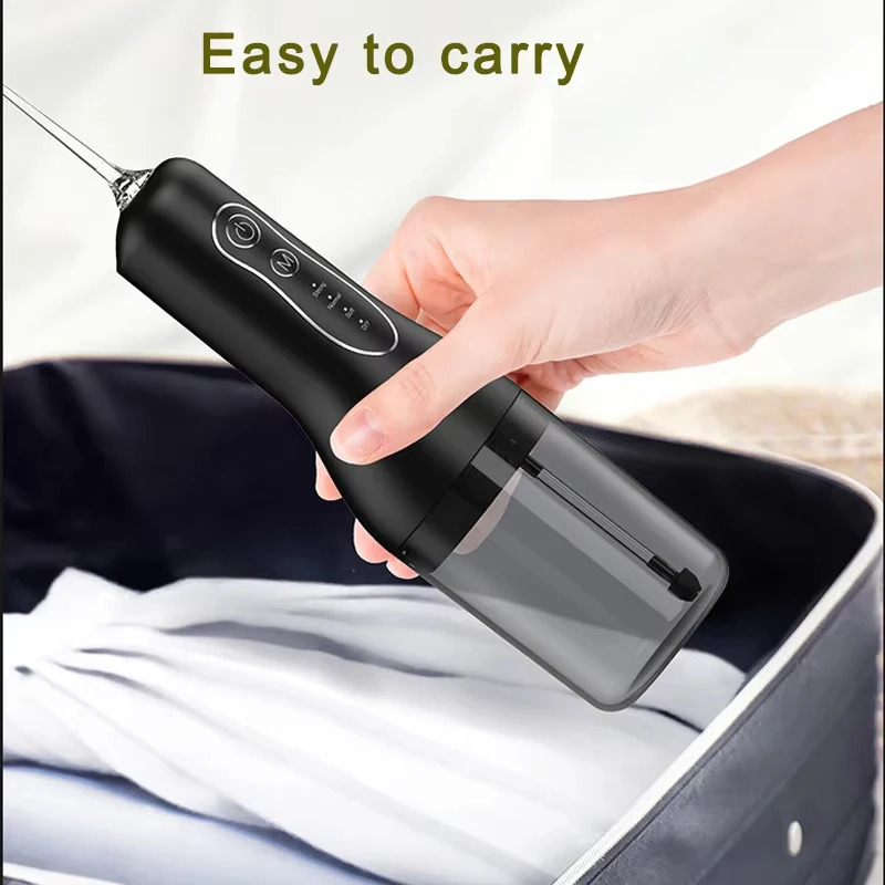 Oral Irrigator Portable Dental Water Flosser USB Rechargeable Water Jet Floss Tooth Pick Jet Tip Modes Waterproof 250605
