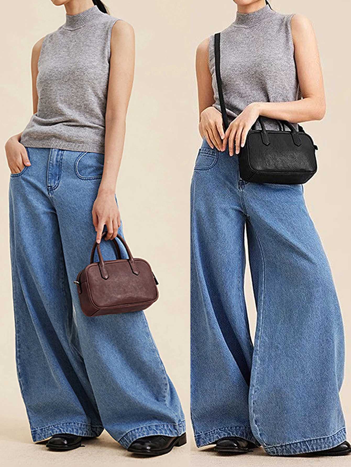 MIYIN Classic Vintage PU Leather Womens Handbag Solid Color Fashion Designer Messenger Bag High Quality Underarm Shoulder Bag Y250607