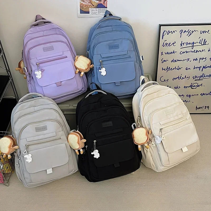 Women Backpack School Backpack for Teenage Youth Kawaii Student Rucksack Laptop Books Bag Bolsas Mochila 250606