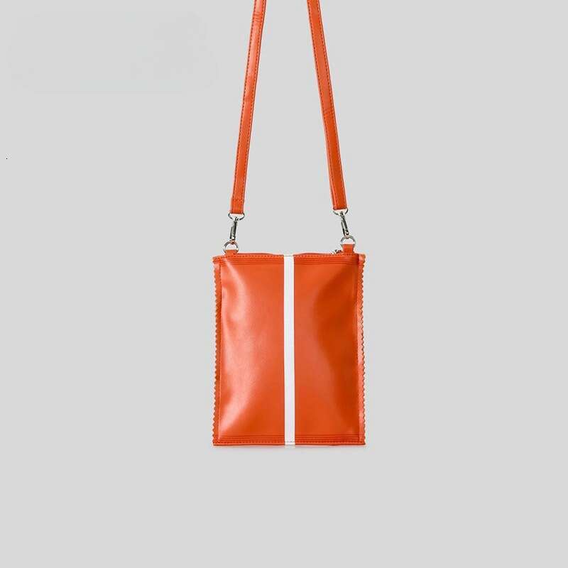 2025 New Niche Personality Creative Funny Cheese Shoulder Crossbody Orange Small Square for Women Unique and Strange Bag