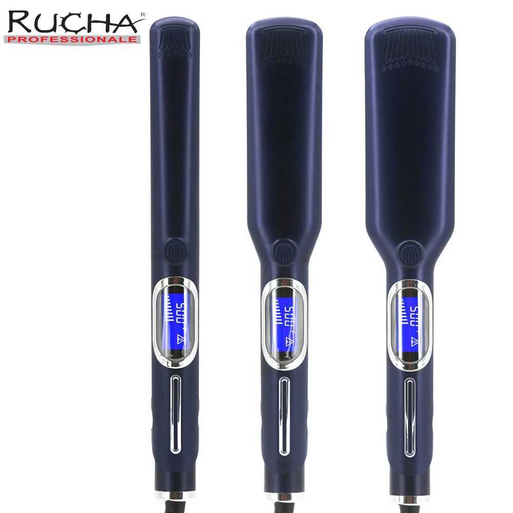 Hair Straightener Curler 500F Professional Hair Flat Iron For Salon Styling Tools Keratin Treatment Dual Voltage LCD Display W250610