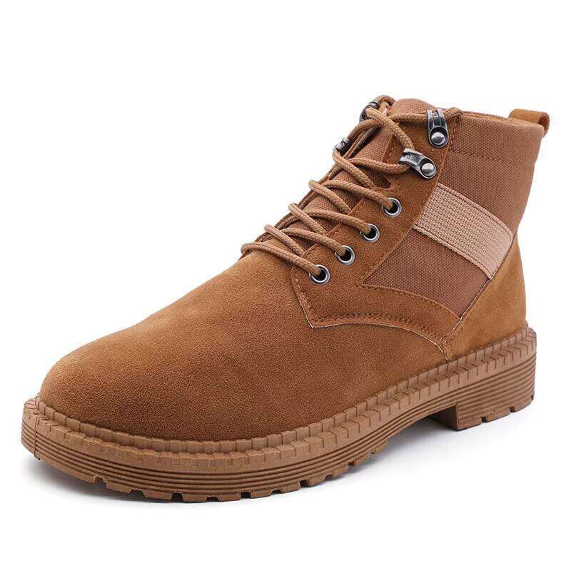 New High-top Casual British Canvas Suede Men's Shoes Wild Fashion Tooling Boots