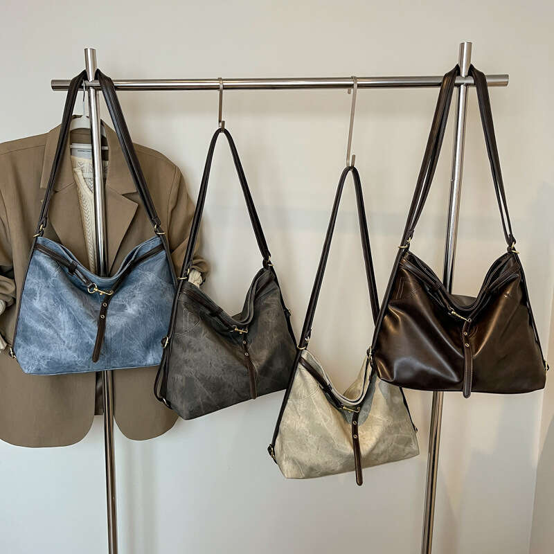Unique Denim Design Large Capacity Shoulder For Women Versatile Casual Handbag Crossbody Bag Multifunctional Student Backpack