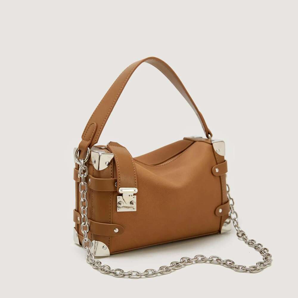 Designer Leather Shoulder Bag For Women Elegant Crossbody Handbag Ladies Fashionable Tote Messenger Purse Brand