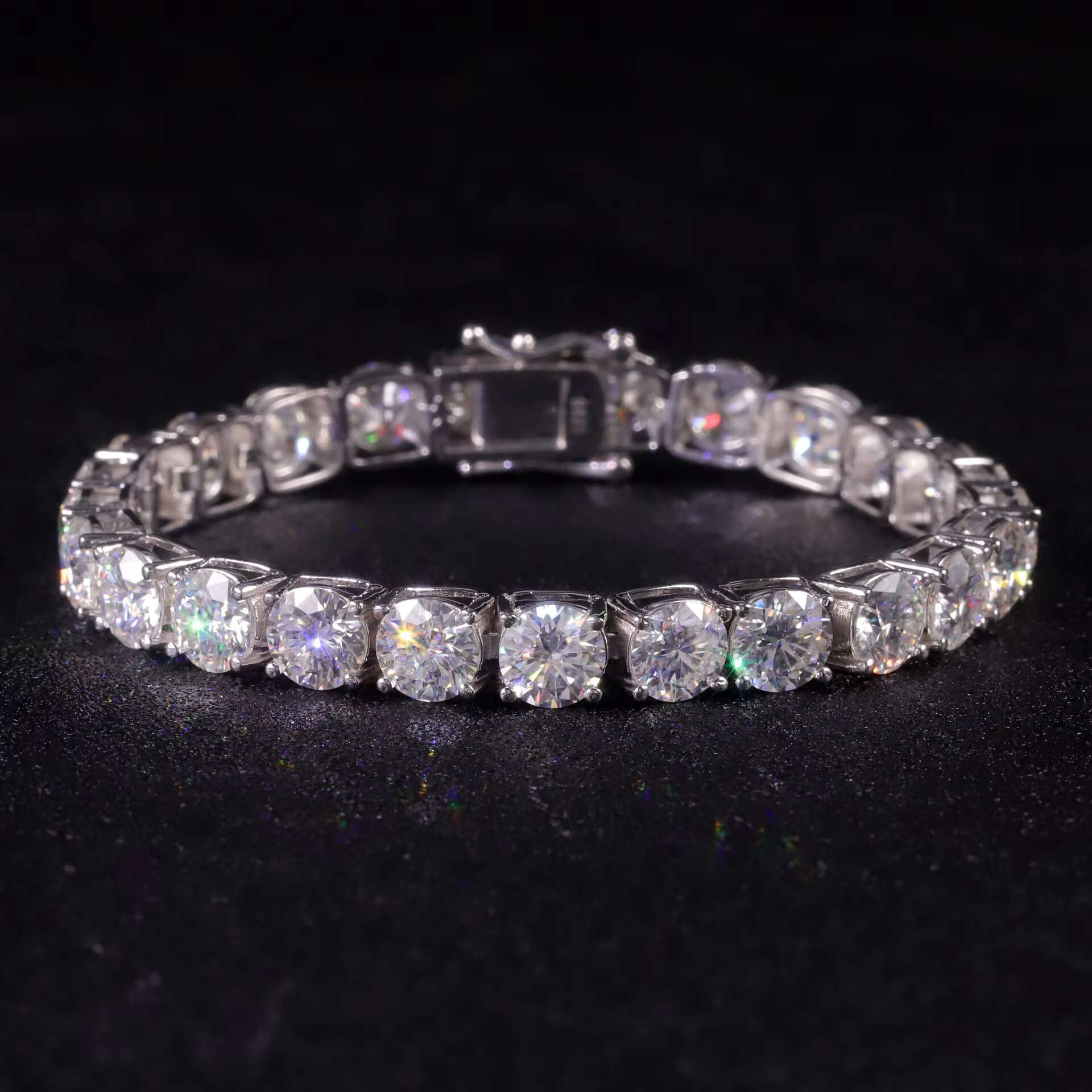 Fine Jewelry Hip Hop Bling S925 Silver 2mm 3mm 4mm 5mm 6mm GRA VVS Moissanite Iced Out Tennis Chain Necklace for Men Women
