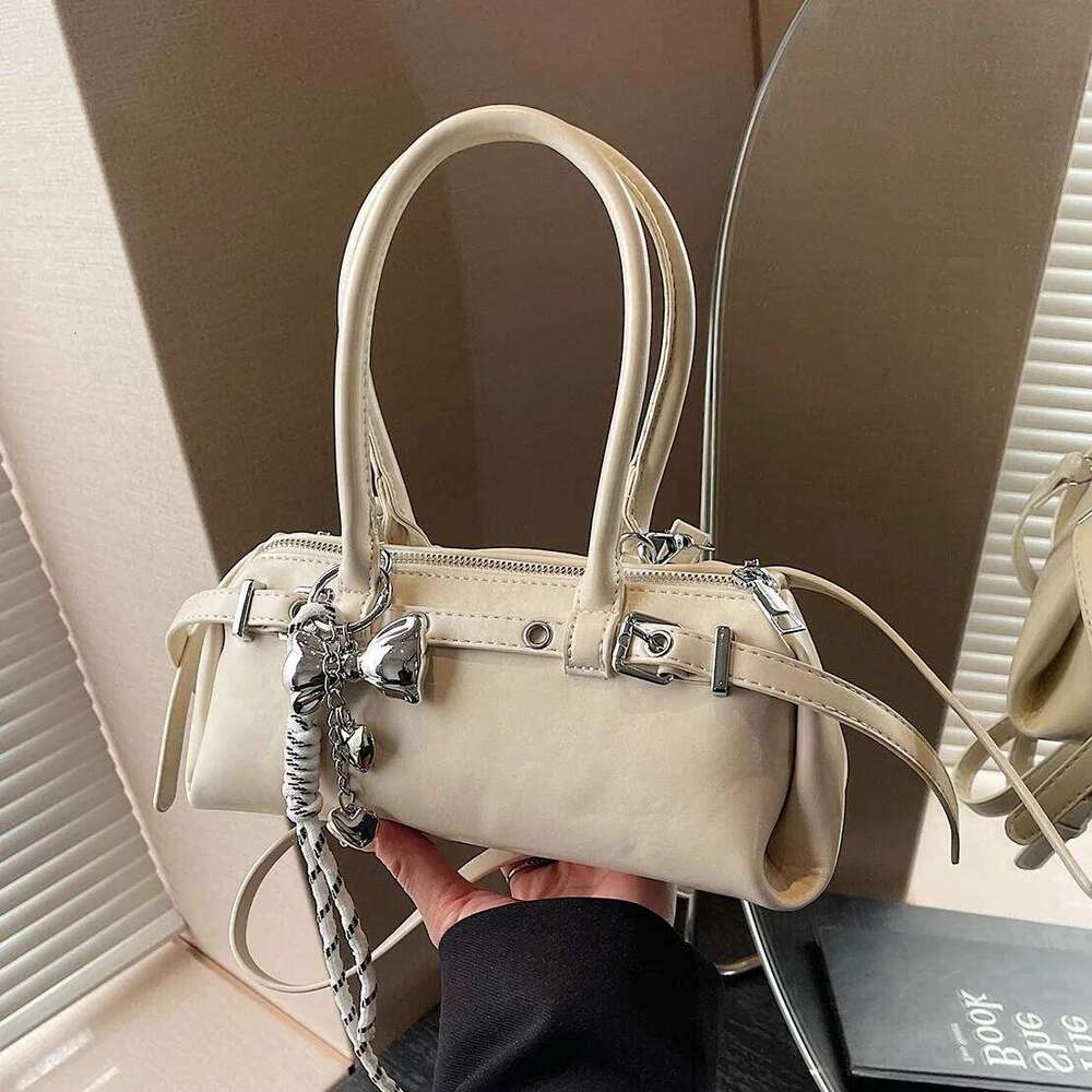 2025 New Korean Fashion Pillow Casual Belt Decorated Handbag Simple Shoulder Crossbody Bag