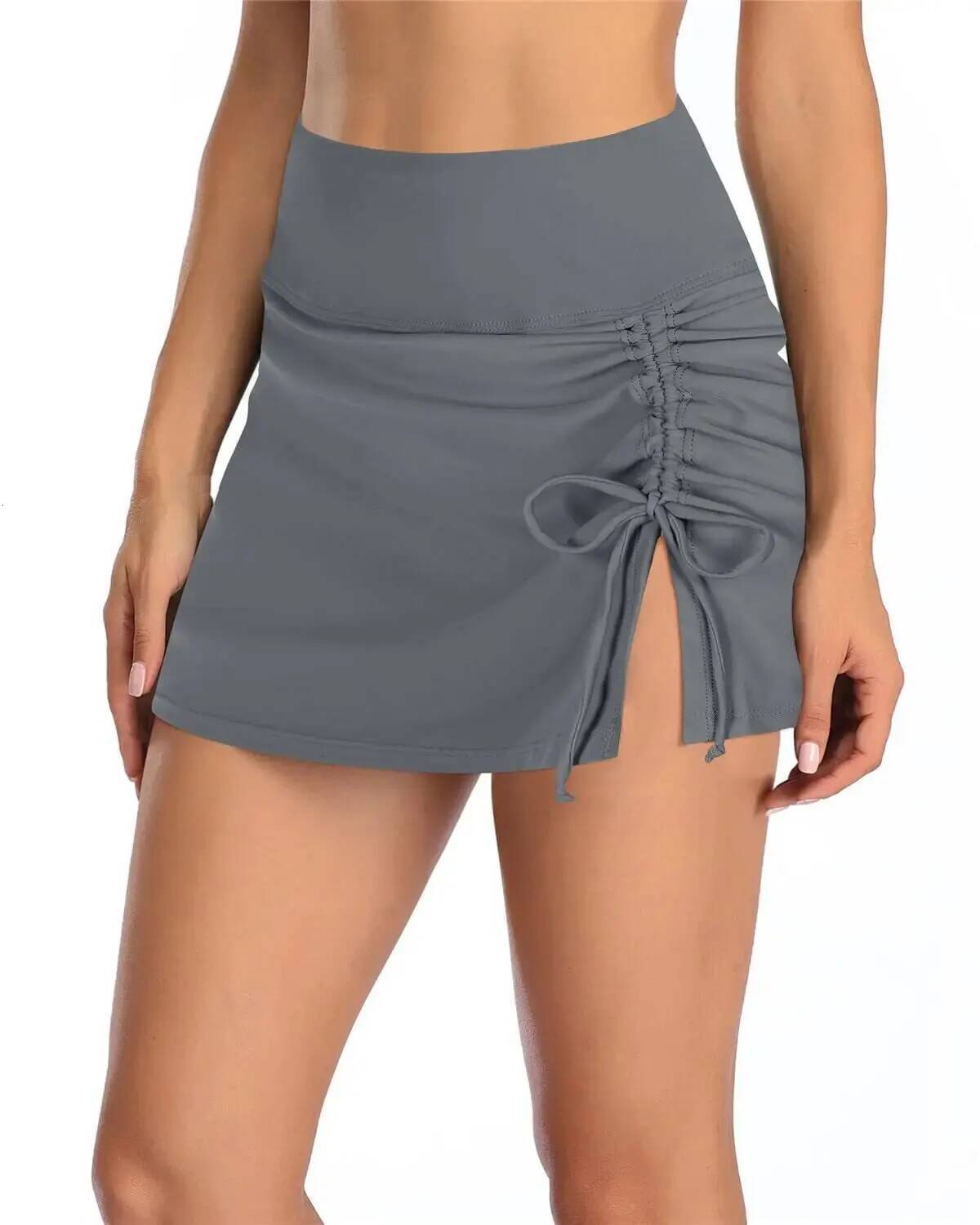 2024 New European and American Sexy Ladies Solid Color Swimming Trunks Hot Bikini Swimwear