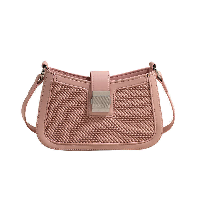 Minimalist Texture Shoulder Niche Design 2024 New Trend Casual Crossbody Fashion Underarm Women's Bag GUHUISHU