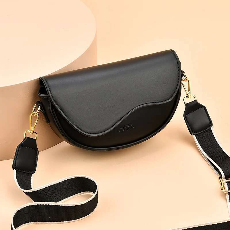 Designer Luxury Women's Small Crossbody With Flap And 2 Detachable Straps Compact Bow Scarf Handbag Shoulder Bag