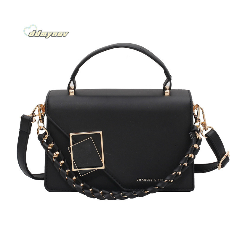 Women's 2025 New Chain Shoulder Crossbody Fashion Versatile Handbag Small Square Bag Bags ddmynov