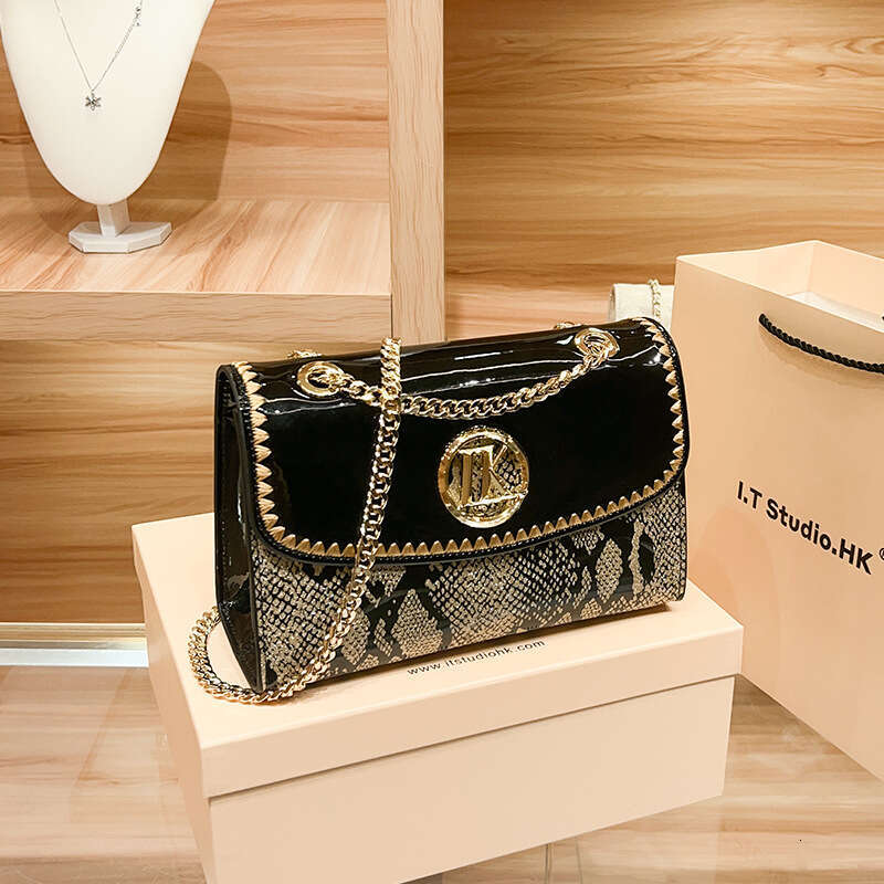 Genuine Leather Chain Bag for Women, High-End Feel, Versatile Square Single Shoulder Crossbody Small Bag, 2025 New Model