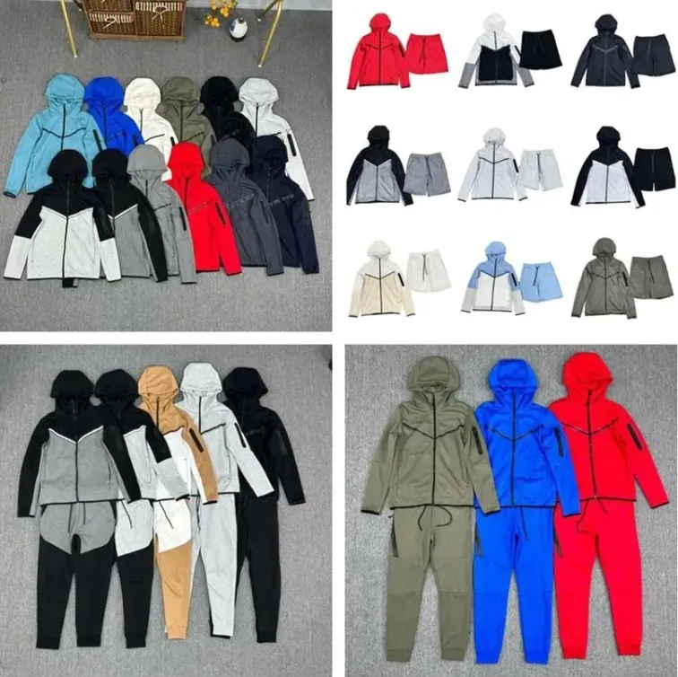tech fleece tracksuit comfortable niketech fleece designer hoodie tracksuit Basketball Football Outfit Two piece set Womens mens hoodies sweatpants sport suits