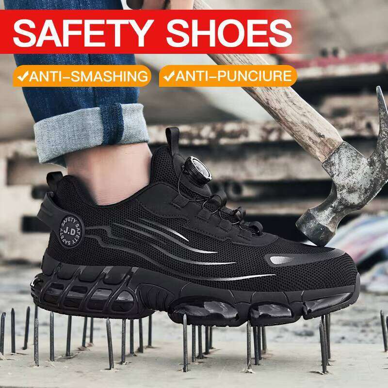 Hot Selling Anti-smash Labor protection Wear-resistant Safety Anti-puncture Work Shoes for Men