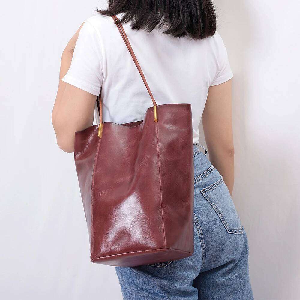 JOGUJOS Genuine Handbags Women Ladies Fashion Designer Shoulder Bag Tote Bags Real Leather Sac A Main