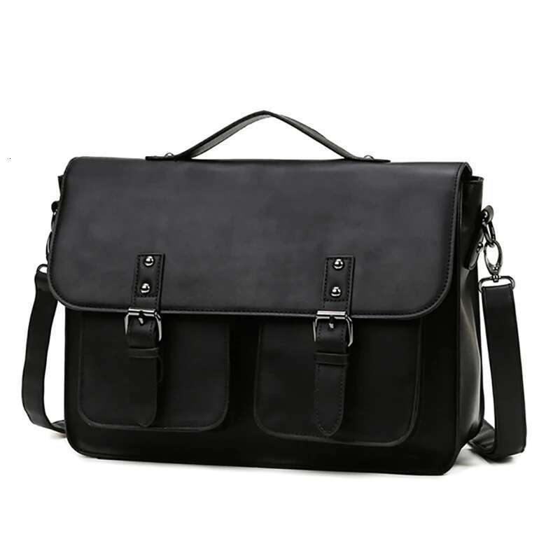 Fashion Korean Style Man Bussiness Briefcases Backpacks Handbags Unisex Office Classic High Capacity Laptop Shoulder Bags