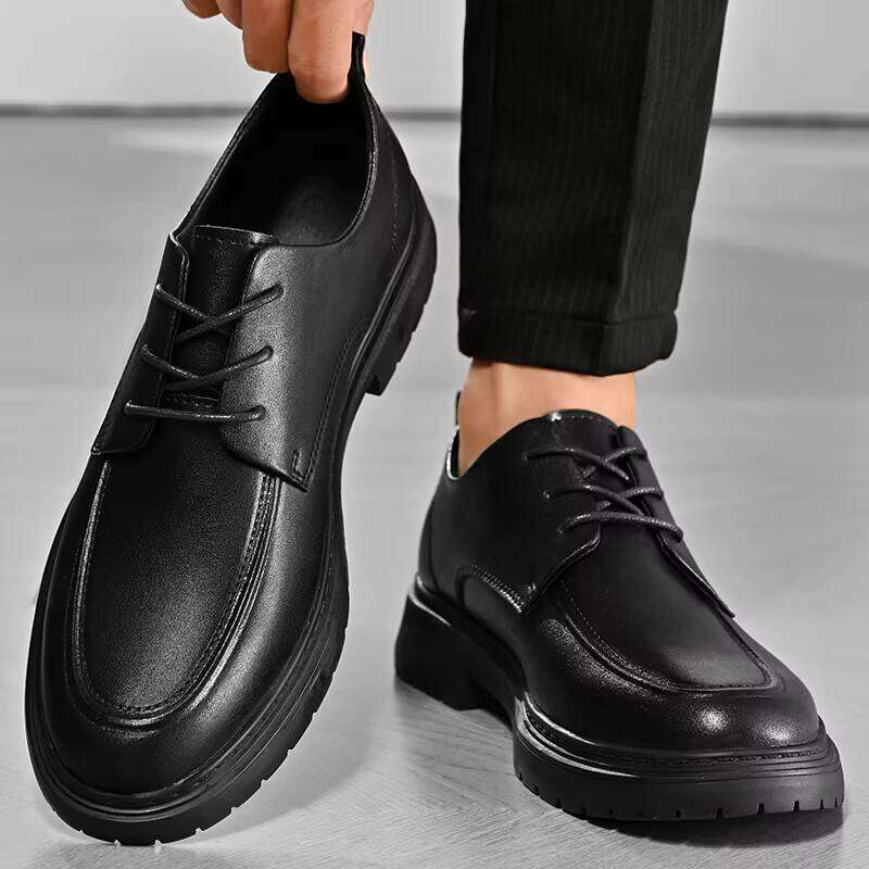 Factory Price High Quality Hot Sale Stylish New Model Casual Men Leather Dress Shoes