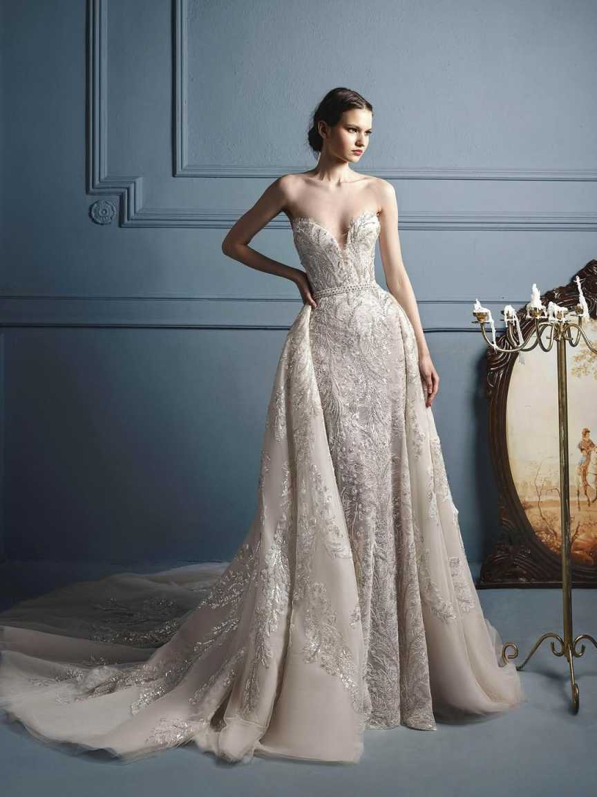 Elegant A-Line Wedding Dresses V-Neck Satin Pearls Beading Floor Length Plus Size Bridal Gowns Romantic Vestido De Novia