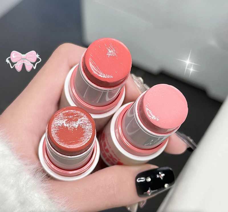 Water Light Blusher Stick Natural Nude Makeup Korean Brightening Low Saturation Cheek Rouge Waterproof Long-Lasting Blush Cream X251023