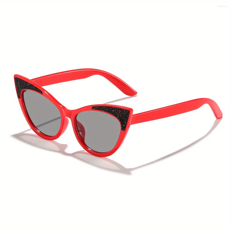 Sunglasses Lovely Cat Eye Children Shiny Bowknot Sun Glasses Kids Cute Baby Eyewear Trend Girls Boy Eyeglasses Z260305