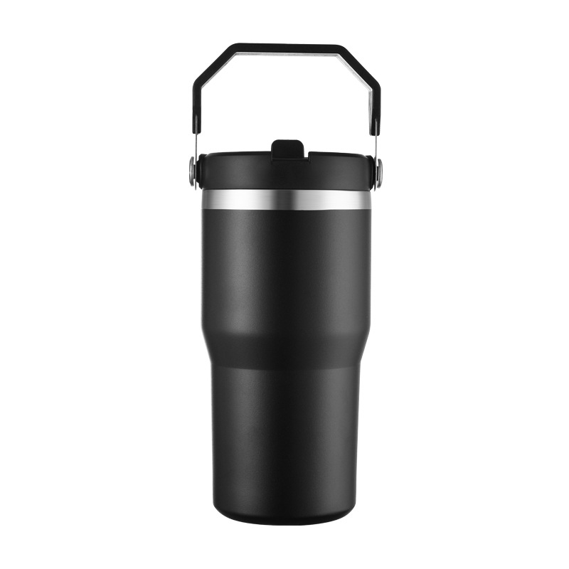 Stainless Steel Handheld Car Cup with Double-Layer Vacuum Insulation