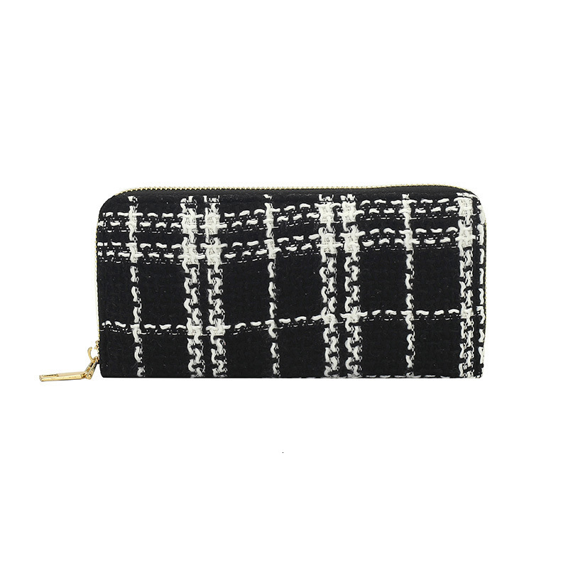 Free Shipping 2025 New Designer Bag Cotton And Linen Single Handle Women's Wallet Long, Exquisite And Practical Card Bag High-quality Trendy Coin