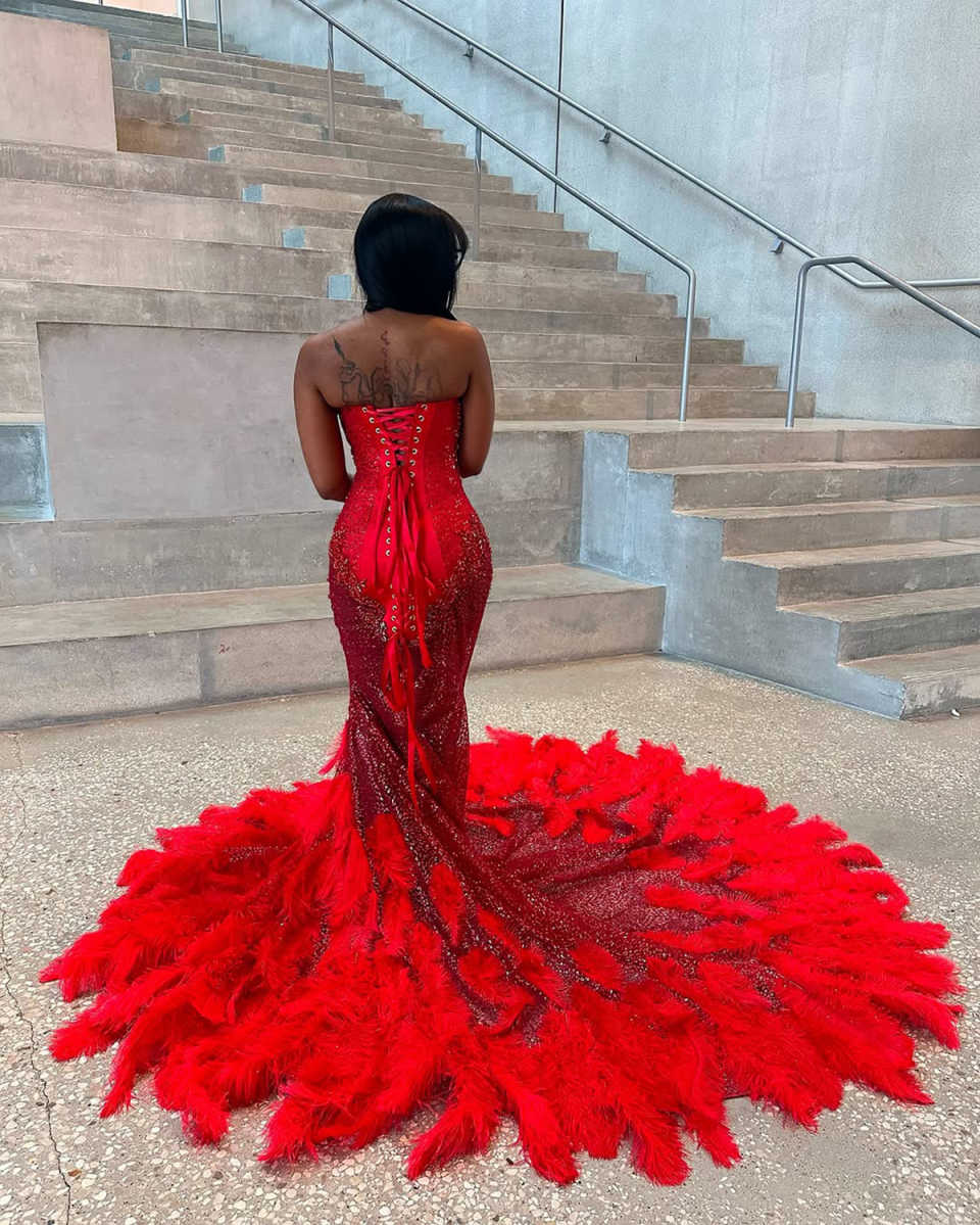 Shine Mermaid Evening Dress V Neck Prom Gowns Sequins Beads Appliques Pearls Prom Dress vestidos de festa Special Occasion Dresses Plus Size Customize