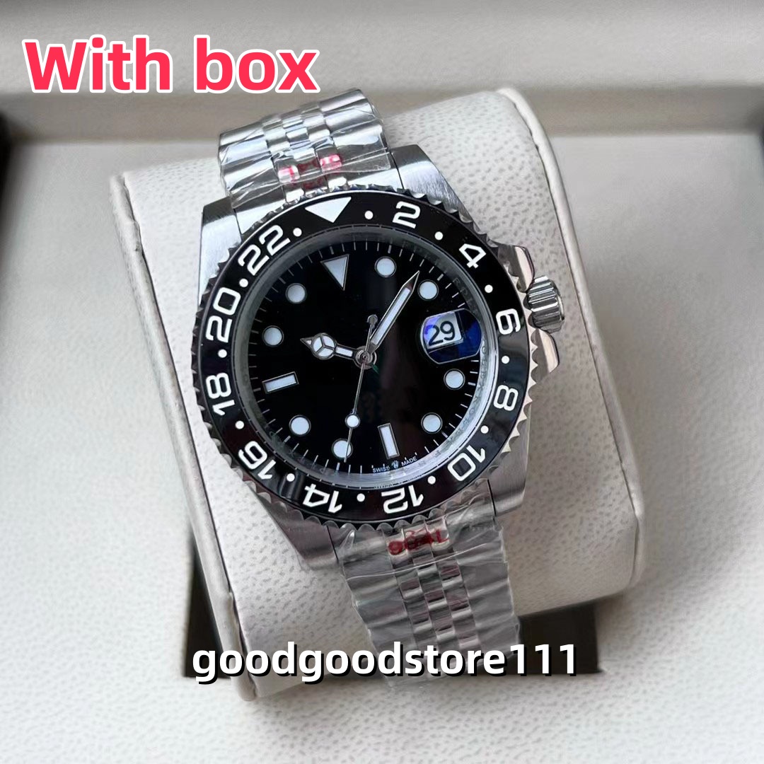Watches men 40mm Watch 904L Stainless Steel Blue Black Ceramic Sapphire glass Super luminous WristWatches montre de luxe gifts Desgner watch