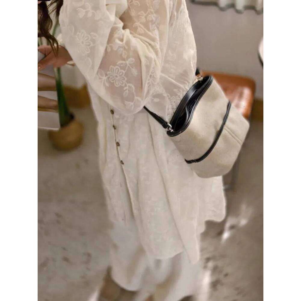 Summer Women Office Designer Totes Handbag Cow Leather Spliced Canvas Bucket Shoulder Underarm Casual Holiday Beach Bag 2025/06/10