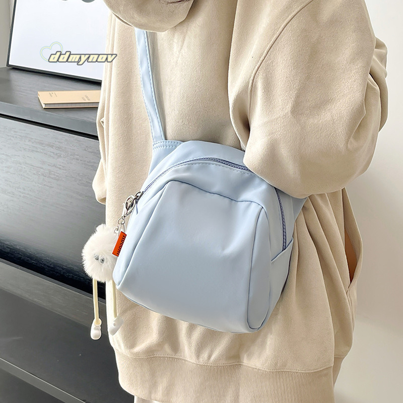 New Women's Casual Crossbody Fresh Student Simple Solid Color Shoulder Fashion Small Bag ddmynov
