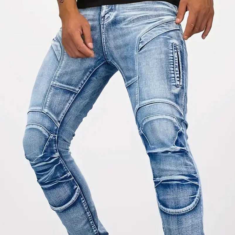 2025 New Motorcycle Jeans Pantalones Motocicleta Hombre Featherbed Jeans Standard Version Car Ride Trousers Pant Summer Riding M250610