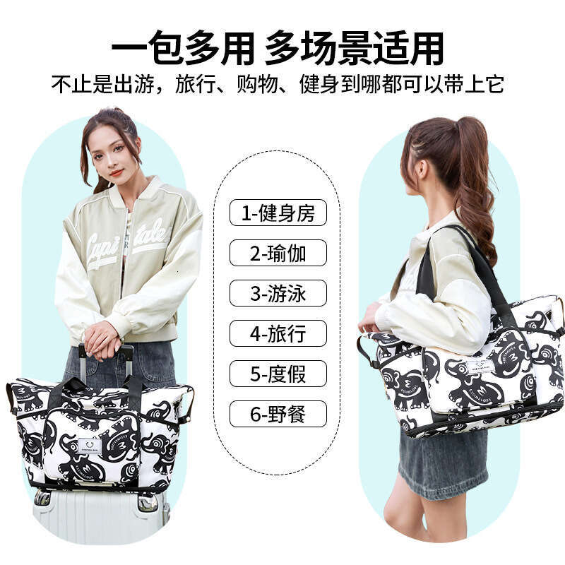Designer Bag New Expandable Sports Travel Pouch Fitness Yoga Vacation Large Capacity Handbag Packing Bag