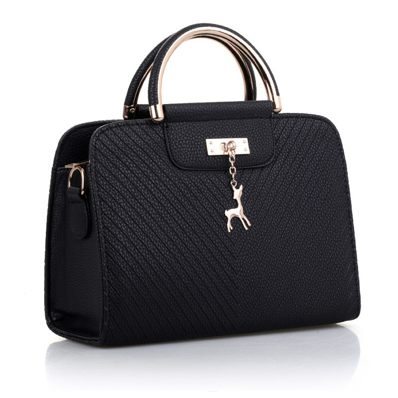 Free Shipping 2025 New Designer Bag Fashion Embossed Handbag Luxury Wallet Simple Deer Zipper Women's Shoulder Bag Trendy Shopping Bag