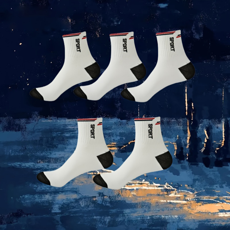 Mesh Fabric Breathable Sports Socks Featuring Comfort-Cushioned Sole for Enhanced Performance