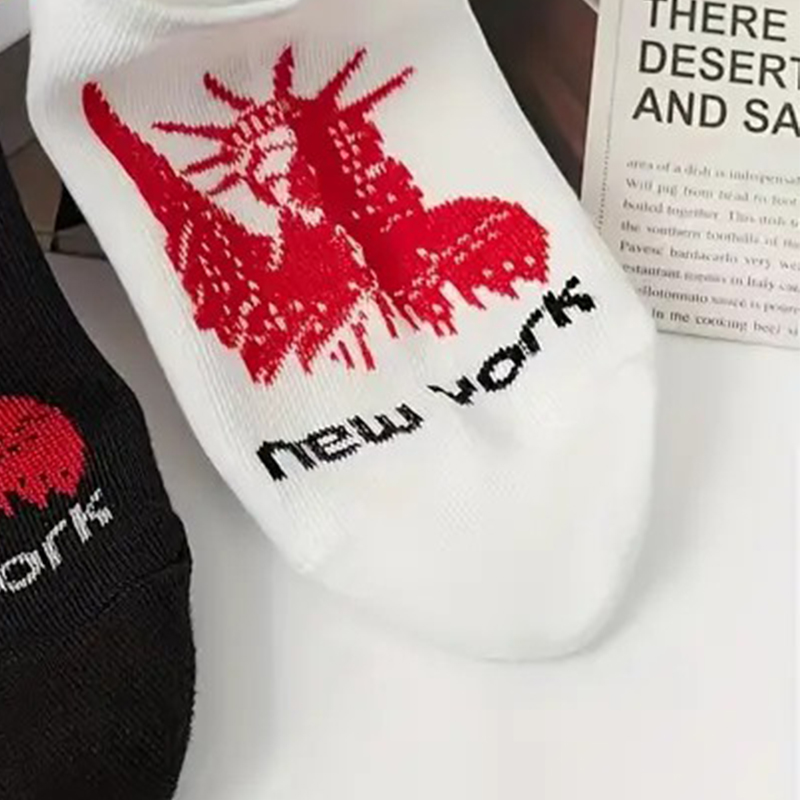 Spring/Summer Ladies' Invisible Footwear: Elegant Portraits On Seamless Black and White Sock Pairs