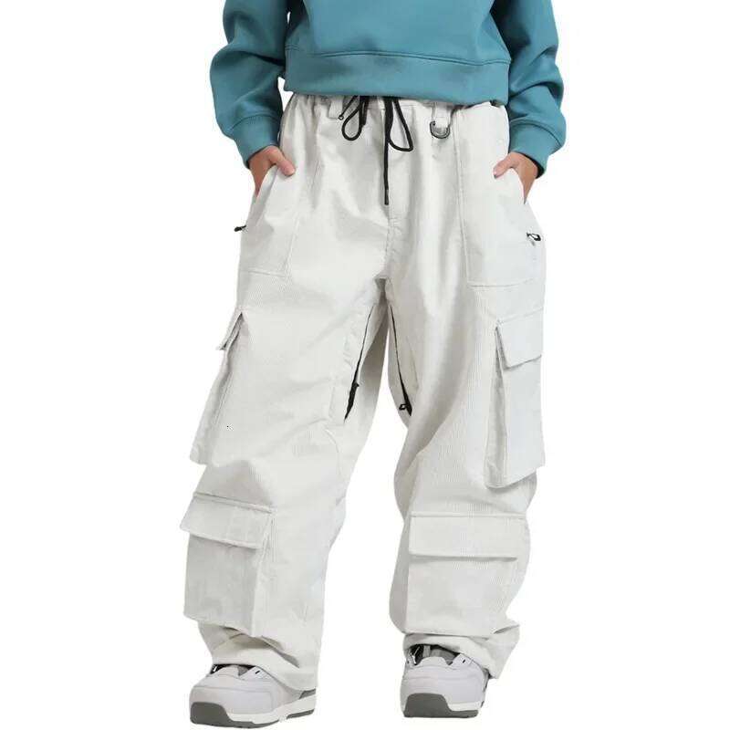 2025 New Ski Men's Sports Loose Snow Women's Outdoor Winter Single Double Board Windproof Warm Breathable Pants
