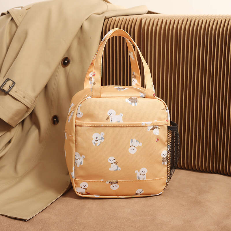 New Cute Portable Insulated Large Capacity Handheld Bento Student Picnic Lunch Box Bag Hot