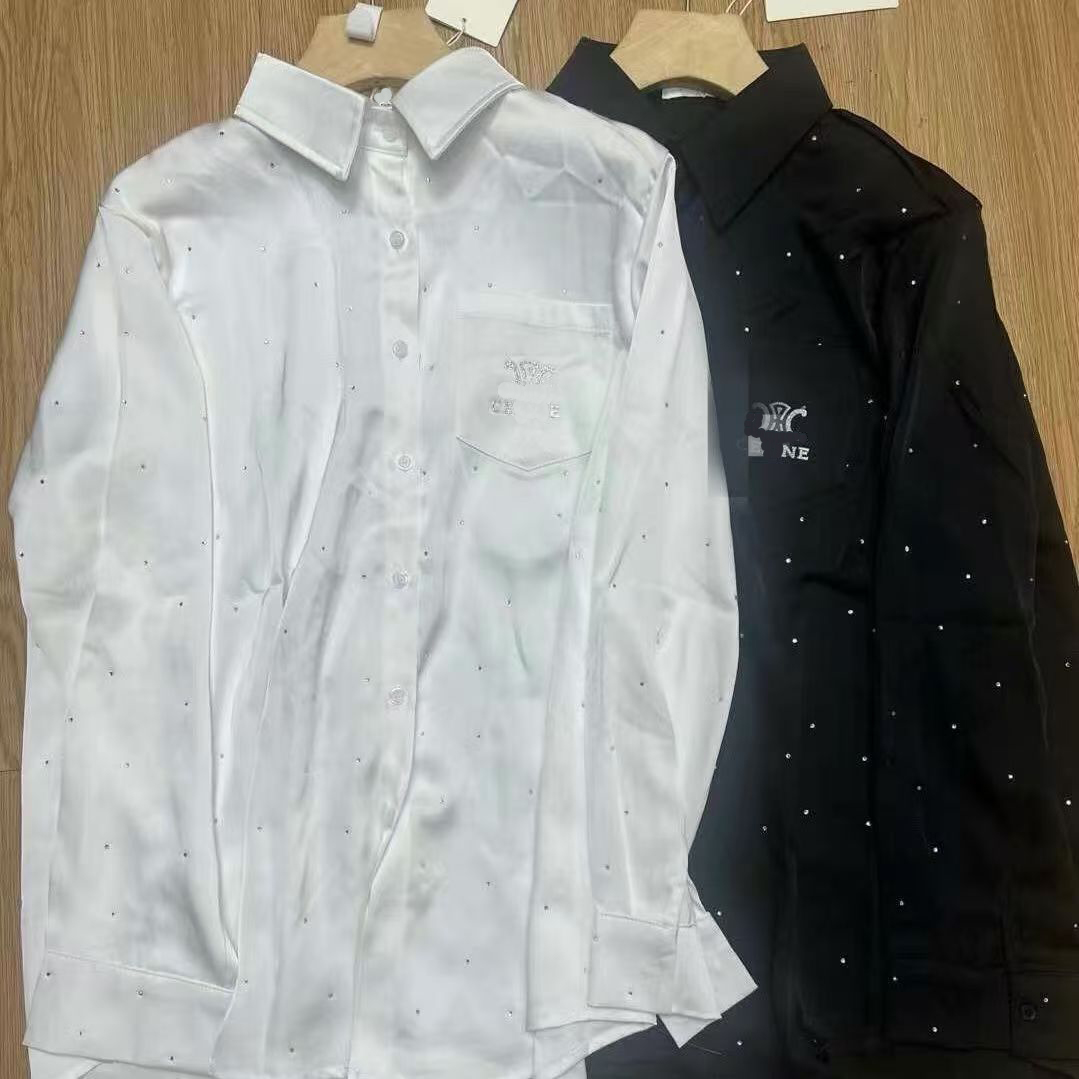 Temperament New Embroidered Joker Shirt European Advanced Loose Long Sleeve Jacket Shirt