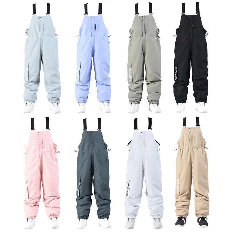 2024 Winter Warm Women Ski Overalls Outdoor Sport Mountain Man Snow Jumpsuit Windproof Female Snowboard Costume Clothes