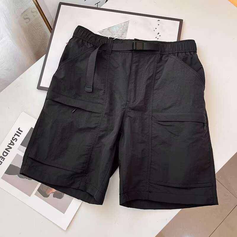 Island Country Single American Style Functional Cargo Men's And Women's Nylon Casual Sports Quick-Dry Thin Breathable Mid-Length Shorts B5