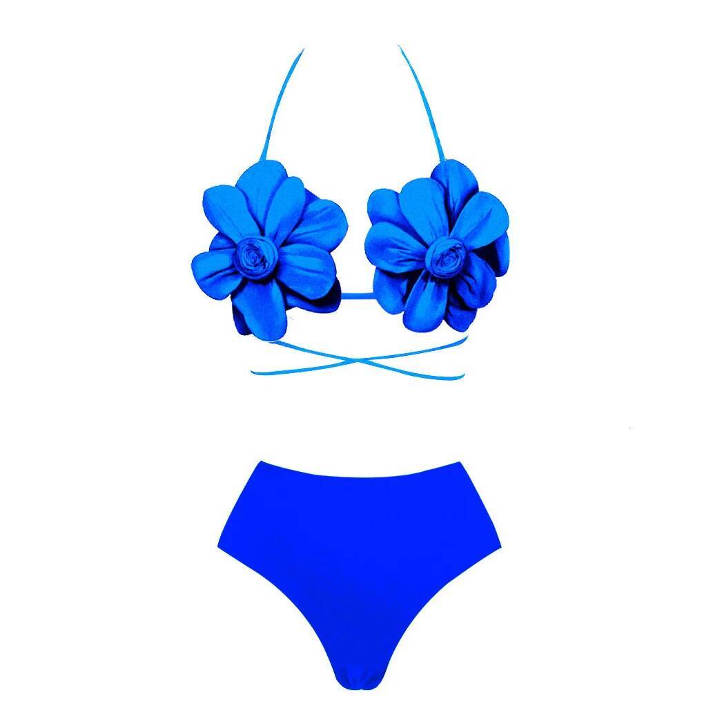 Flower Bikini Set With Skirt Designer Swimsuit Women Sexy Swimwear High Waist Biquini Desire Bodysuit Bathsuit Beachwear