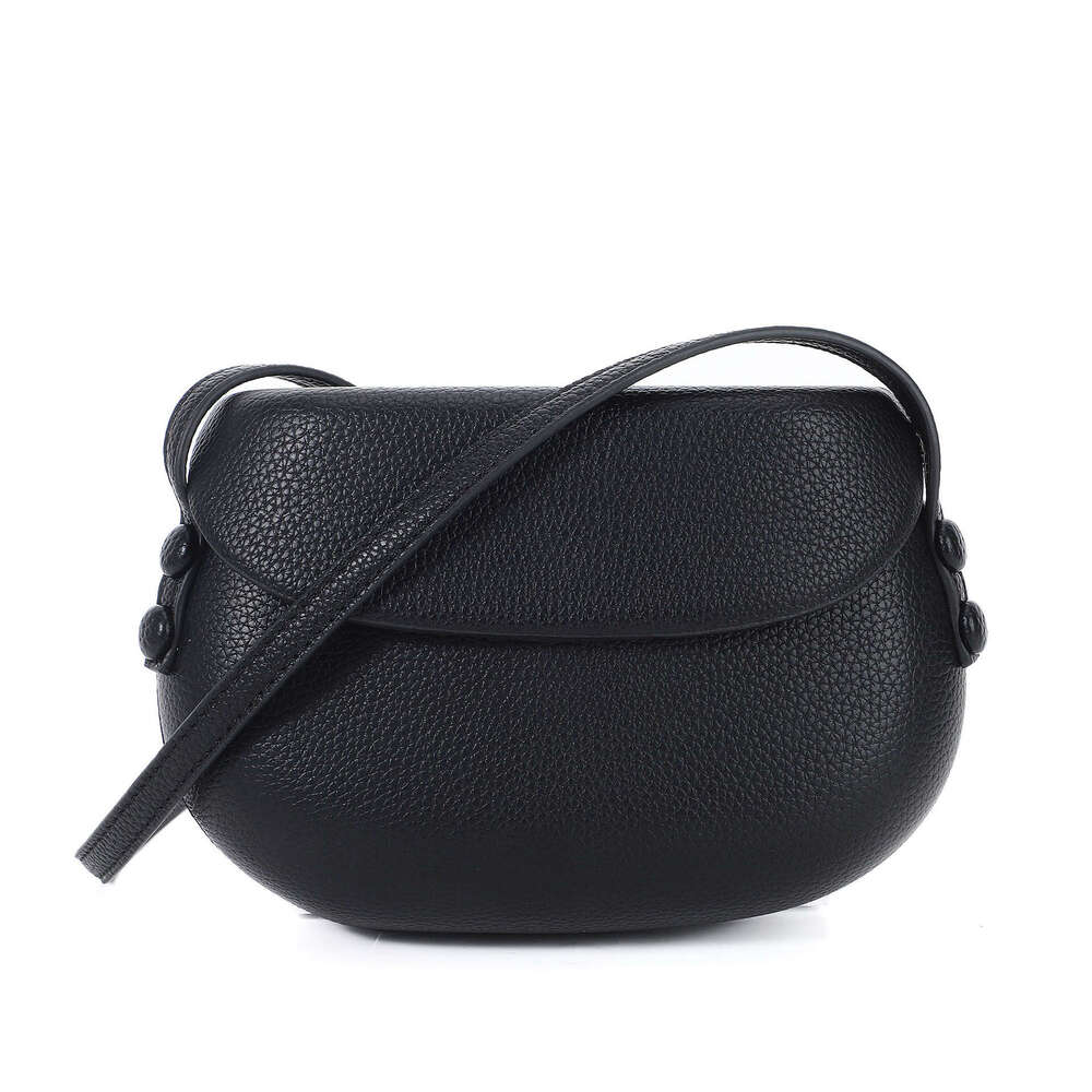New Versatile Lychee Texture Niche Saddle Trendy Simple Crossbody Women's Shoulder Phone Bag