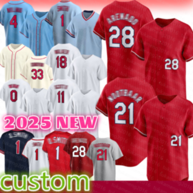 Nolan Arenado Lars Nootbaar Baseball Jerseys Yadier Molina Ozzie Smith Brendan Walker Masyn Winn Victor Scott II Willson Contreras Alec Burleson Pedro Pages