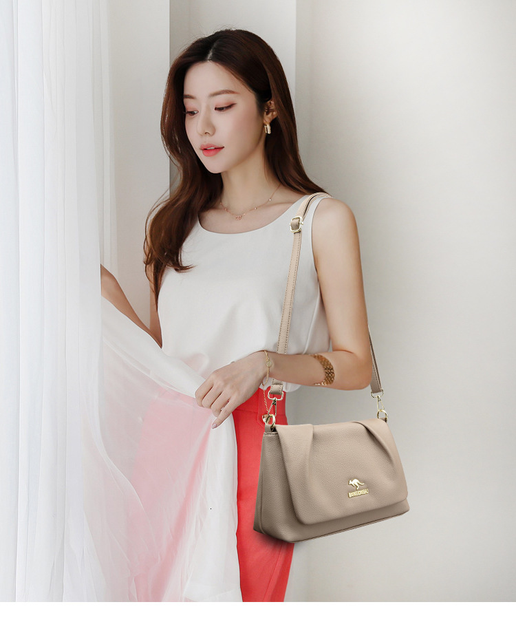 Free Shipping 2025 New Soft Leather Luxury Underarm Bag Wrinkled Texture Cloud Bag Shoulder Bag Simple Versatile High-end Designer Fashion Women'